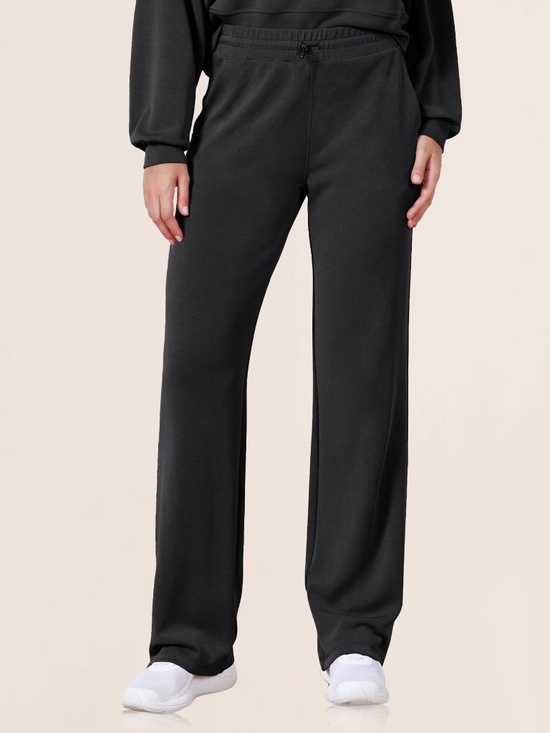 Ododos Pants - ODODOS 29” Adjustable Shockcord High Waist Casual Lounge Pants Large Black